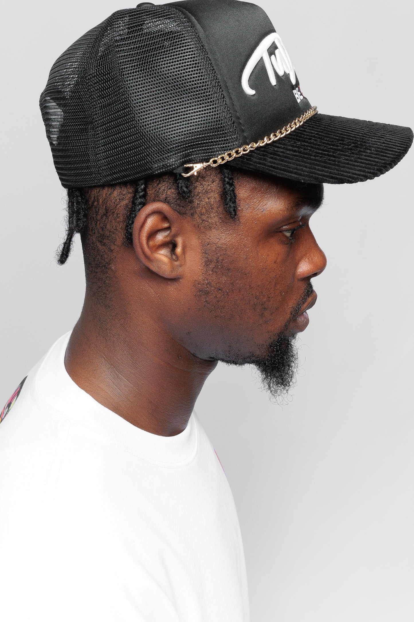 Black Golden Crown Trucker Cap