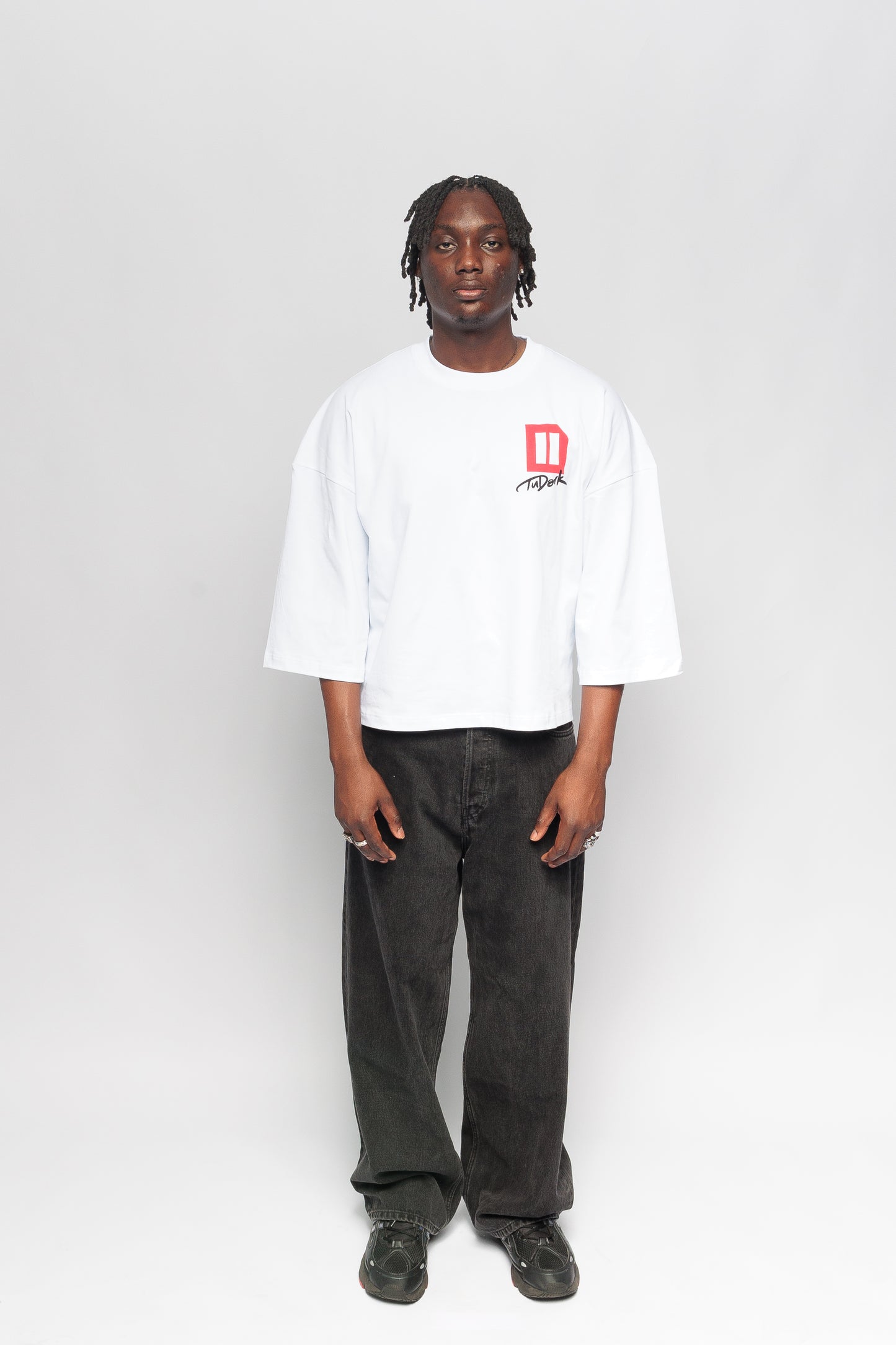 Oversized Boxy Crop T-Shirt - African Heritage by tudark