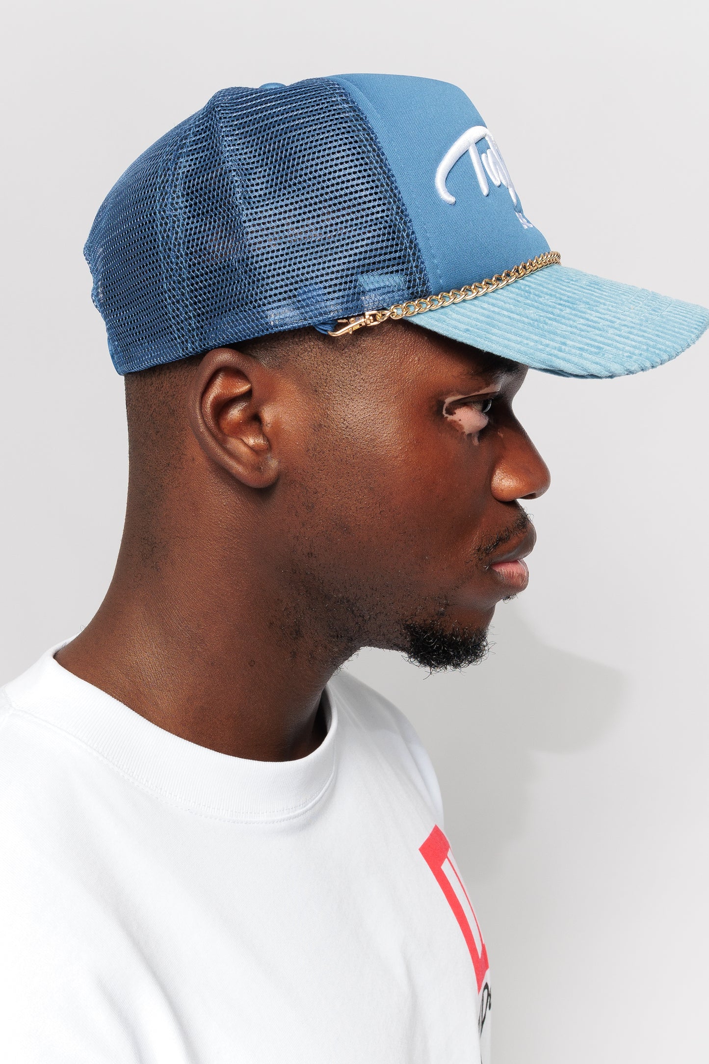Blue Golden Crown Trucker Cap