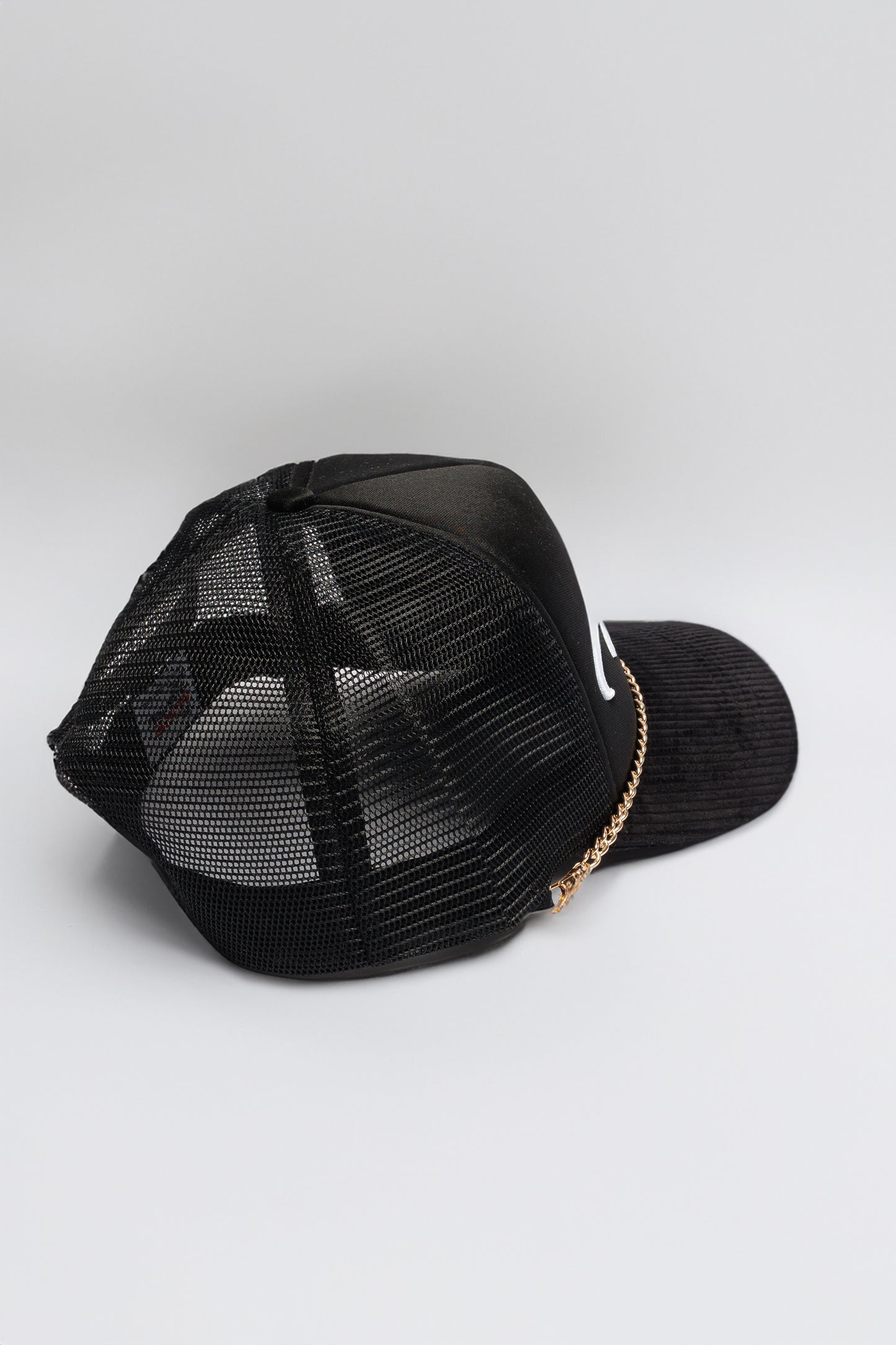 Black Golden Crown Trucker Cap